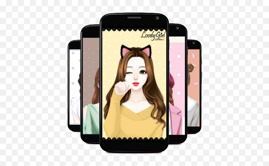 Lovely Girl Cute Wallpapers - Apps On Google Play Iphone Emoji,Emoji Backgrounds For Girls