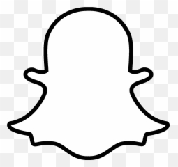 Snapchat Logo Png - White Emoji