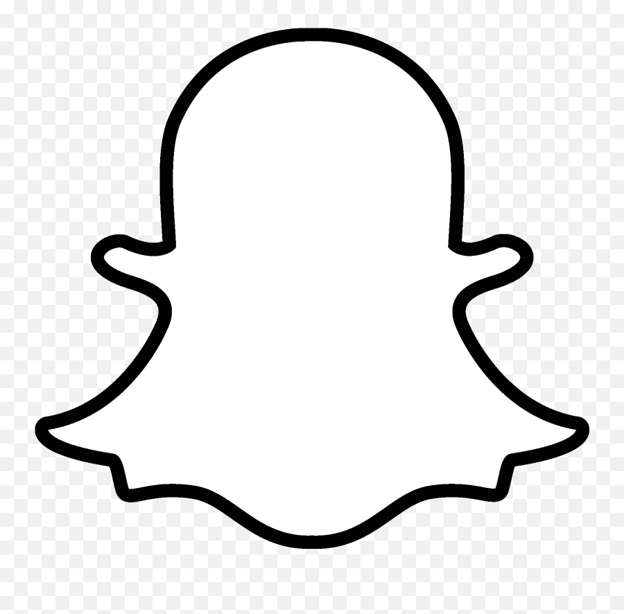 Snapchat Logo Png - Snapchat Logo White Png Emoji,Silhouette Emoji