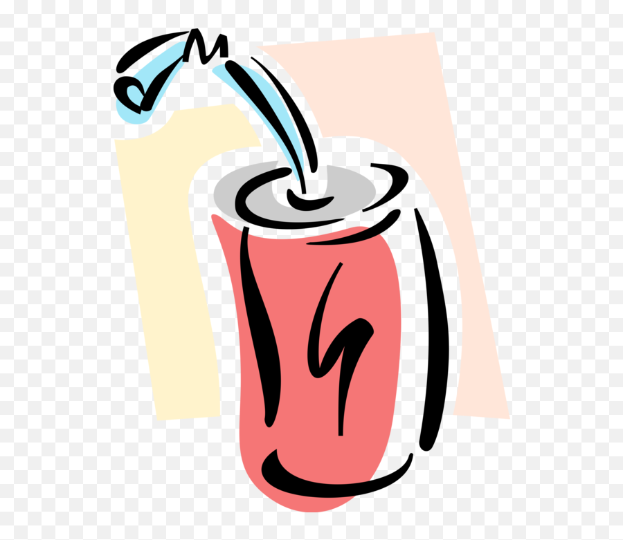 Vector Illustration Of Soda Pop Soft Drink Refreshment - Vetor Lata Refrigerante Png Emoji,Soft Drink Emoji