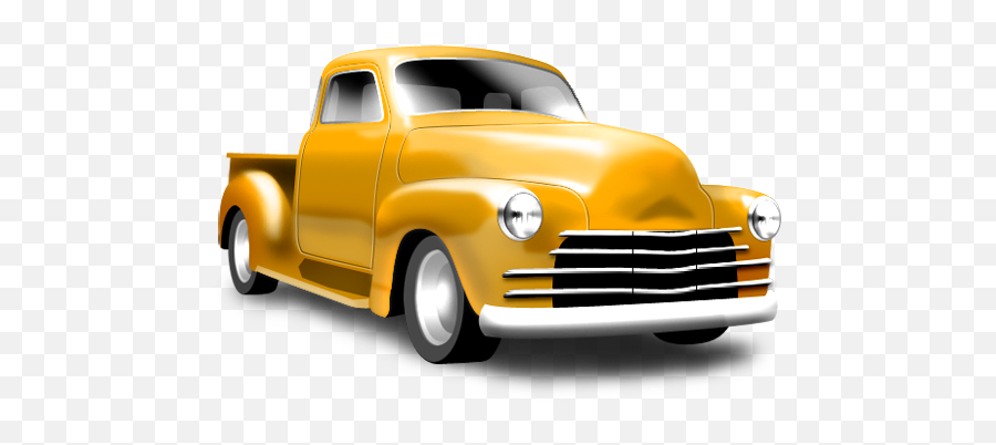 Yellow Pickup Icon - Old Yellow Car Png Emoji,Pickup Truck Emoji