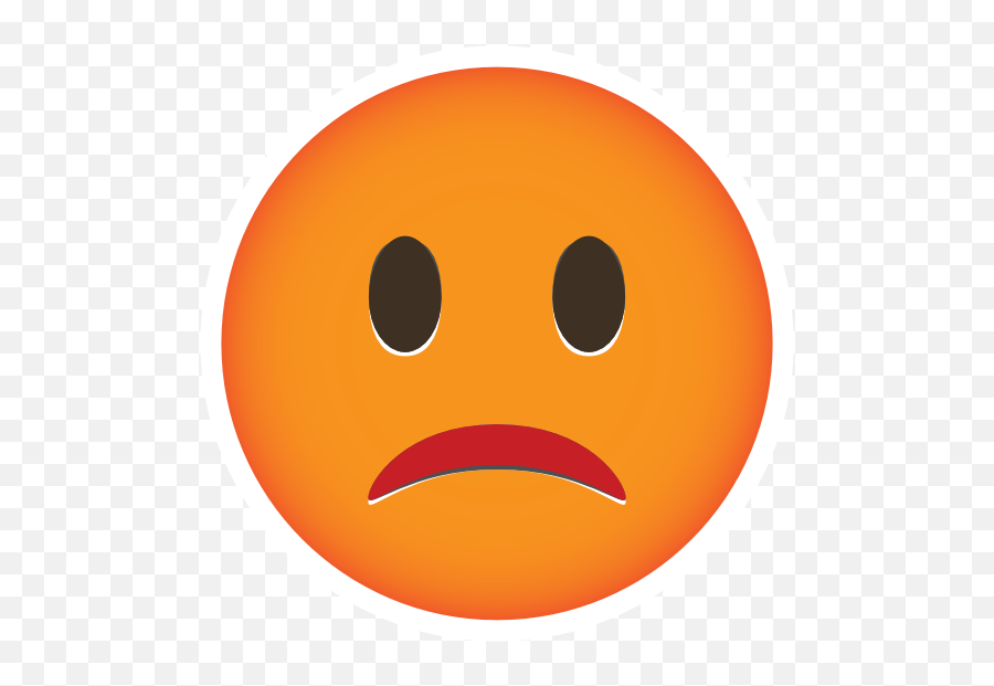 Phone Emoji Sticker Unhappy - Smiley,Emoji Frown