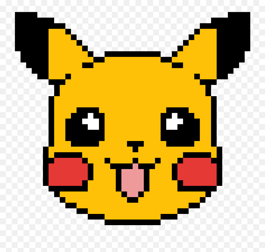 Pixilart - Pixel Art Pikachu Emoji,Pikachu Emoticon