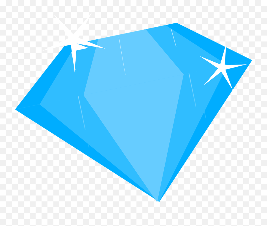 Blue Diamond Sapphire Treasure Free - Clipart Sapphire Png Emoji,Two Diamonds Emoji
