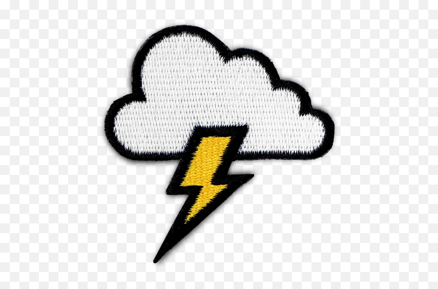 Thrifty Thrills - Lightning Bolt Through A Cloud Emoji,Lightening Bolt Emoji