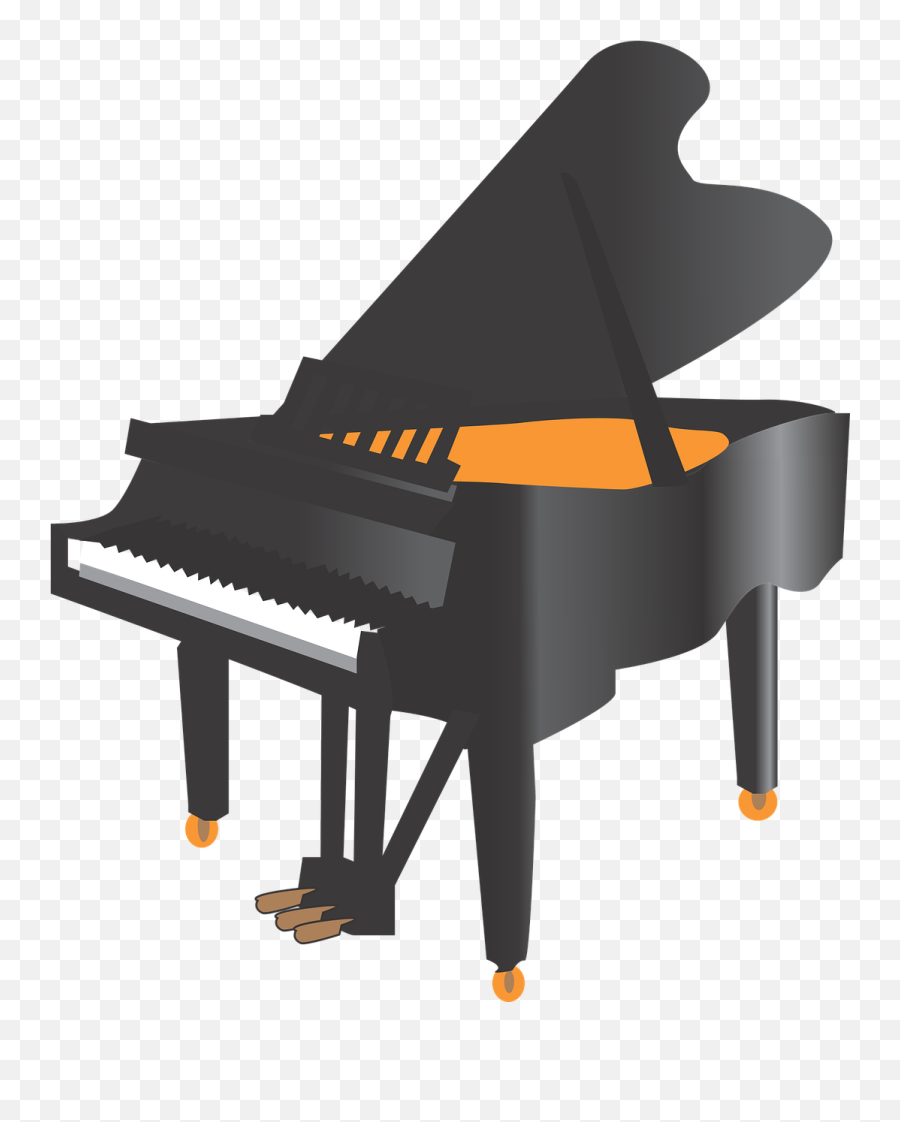 Piano Grand Instrument Free Vector - Piano Forte Beethovem Sfond0 Bianco Emoji,Man And Piano Keys Emoji