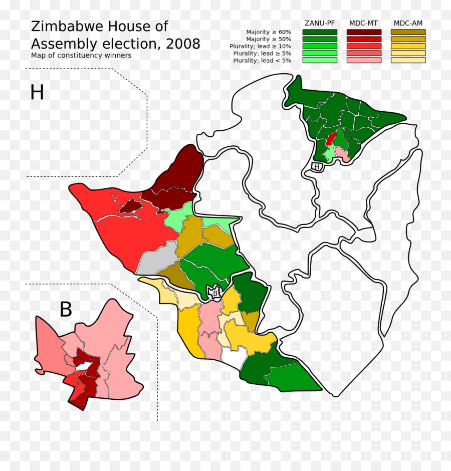 Election Constituencies - Zimbabwe Election 2008 Map Emoji,Zimbabwe Flag Emoji