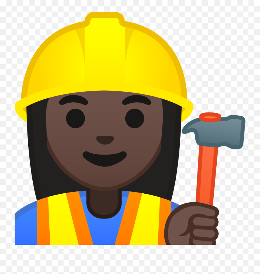 Noto Emoji Oreo 1f477 1f3ff 200d 2640 - Construction Worker Emoji Png,Under Construction Emoji