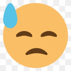 Emojione1 1f613 - Clip Art Emoji,Cheek Emoji