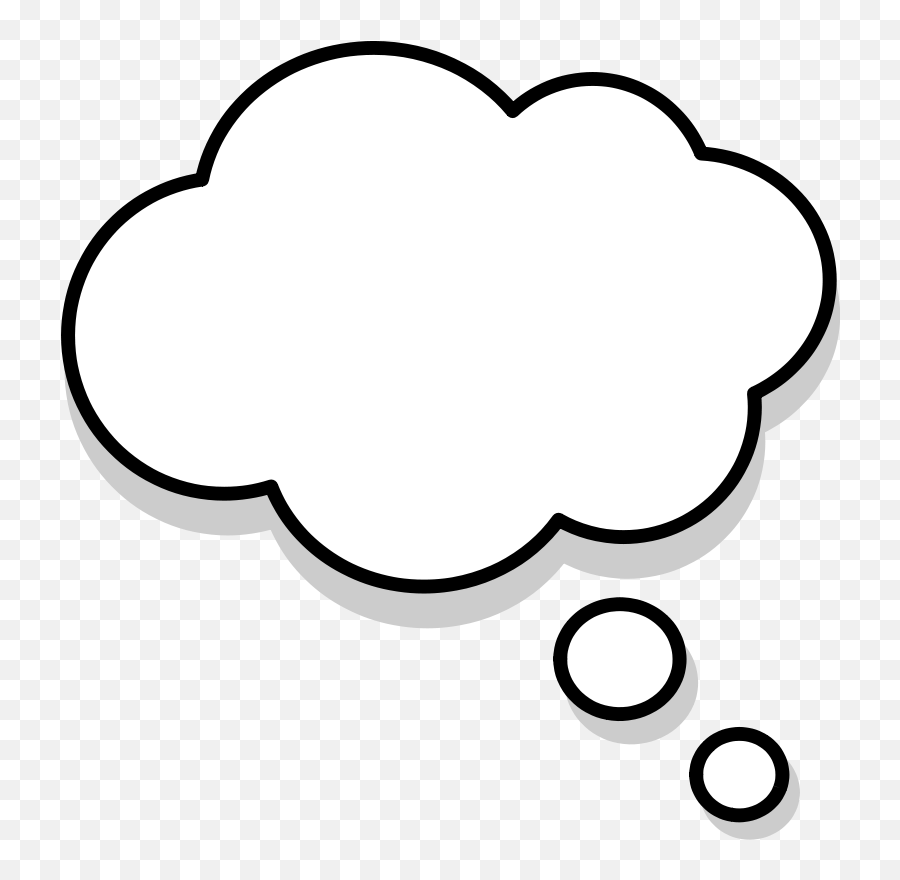 Clipart Thought Bubble Emoji - Vector Thought Bubble Png,Speech Bubble Emoji