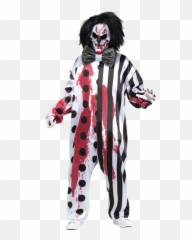 Creepy Clown Face Transparent Png - Killer Costume Men Emoji