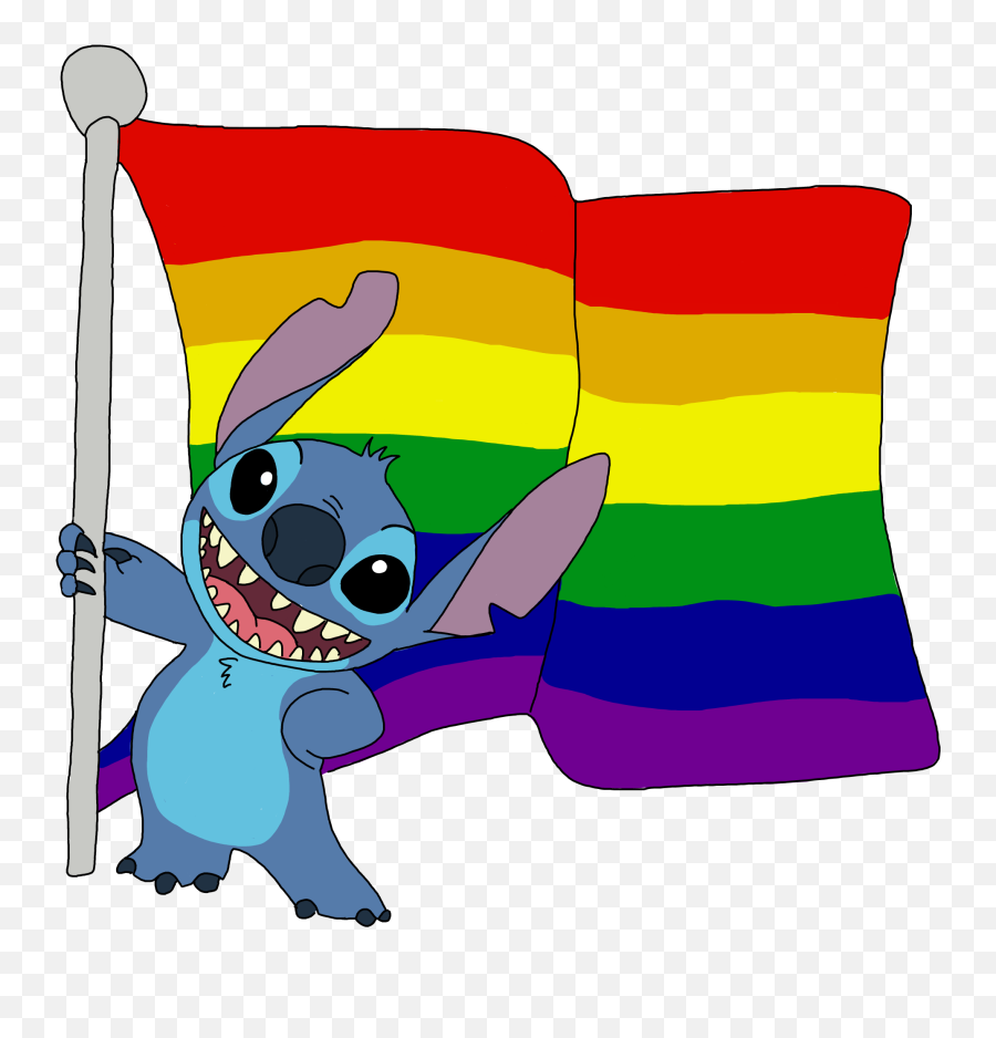 Stitch Lilou0026stich Liloandstitch Blue Monster Alien Disn - Stitch With Pride Flag Emoji,Alien Monster Emoji