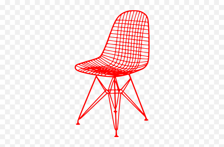 Red Chair Icon - Vitra Wire Chair Illu Emoji,Chair Emoticon