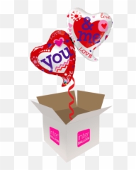 Romantic Helium Balloons Delivered in the UK by interBALLOON - Happy 1st Birthday With Pink Ballon Emoji