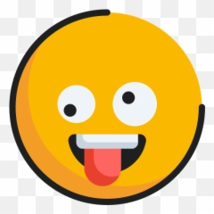 Emoji Emoticon Face Zany Icon - Happy