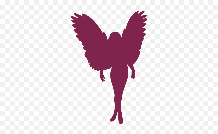 Pink Angel Standing Silhouette - Transparent Pink Angel Wings Emoji,Angel Wing Emoji
