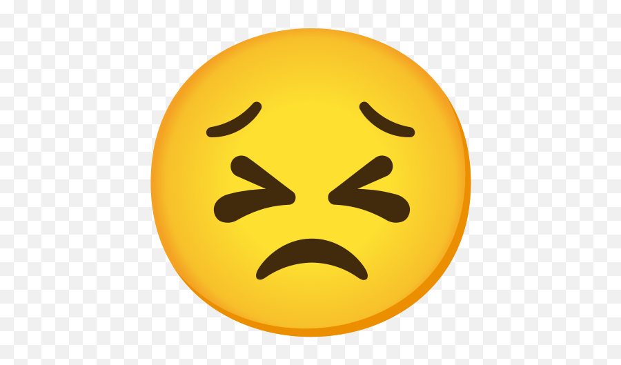 Persevering Face Emoji - Denial Emoji,Android Oreo Emojis