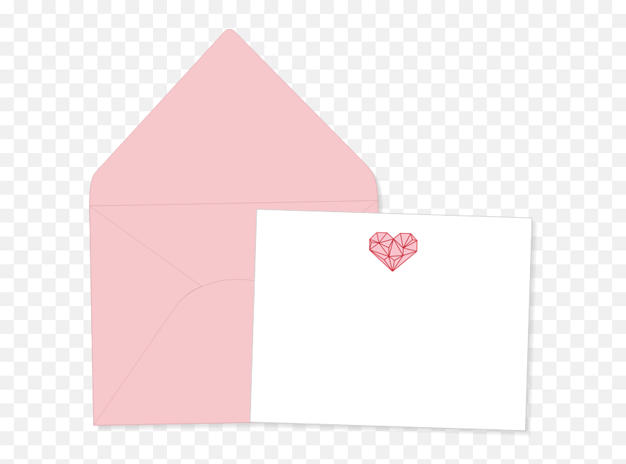 Heart Note Cards - Put It On Paper Stationery Emoji,Heart Envelope Emoji
