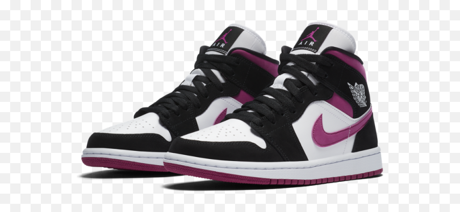 Wmns Air Jordan 1 Mid - Air Jordan 1 Mid Cactus Flower Emoji,Jordan Logo Emoji