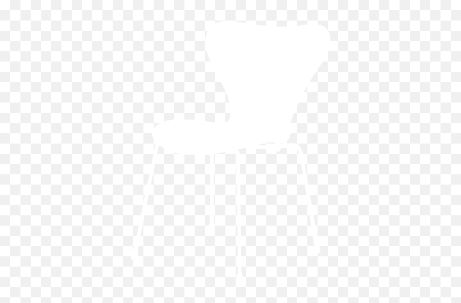 White Chair 4 Icon - Free White Furniture Icons Transparent White Chair Png Emoji,Chair Emoticon