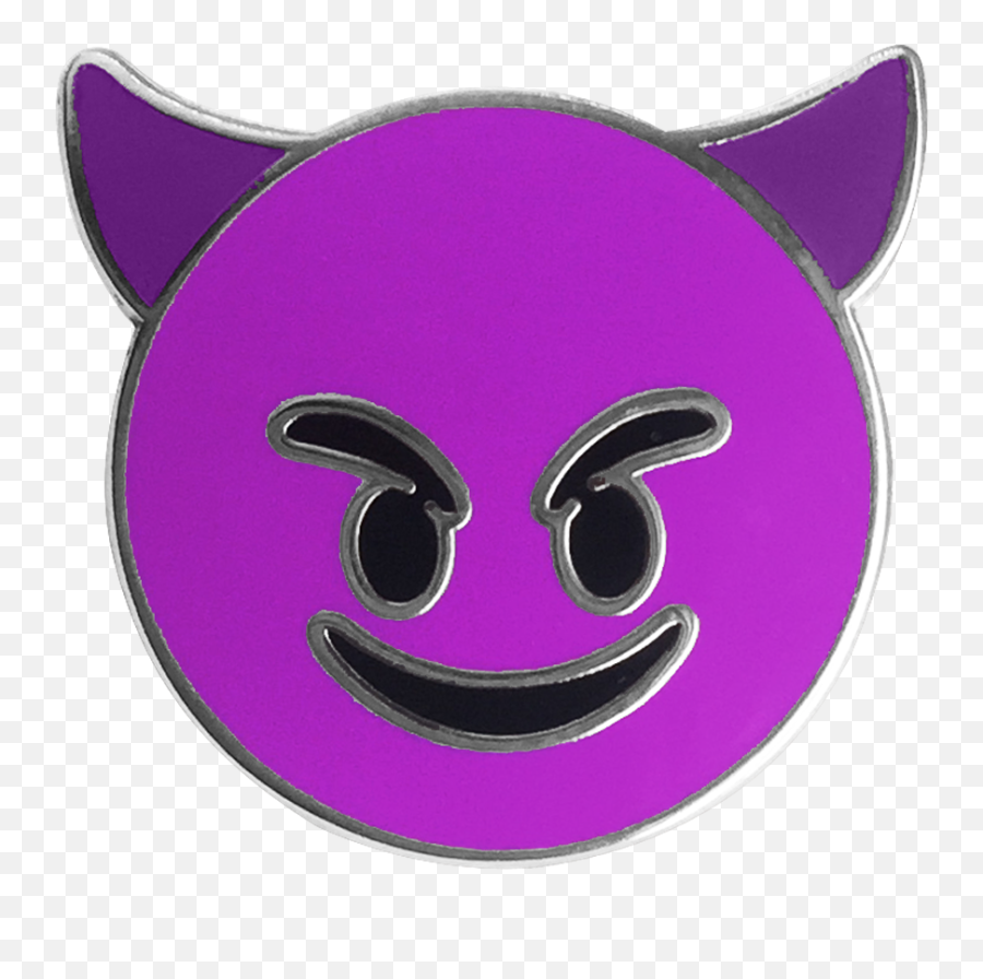 Pin - Devil Emoji,Rocker Sign Emoji