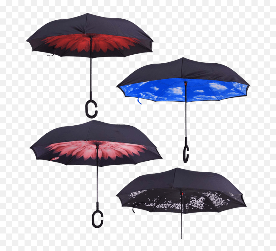 Double Layer Inverted Rubberized Umbrellas - Umbrella Emoji,10 Umbrella Emoji