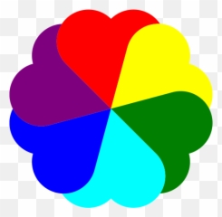 Flowerheart - Clip Art Colors Emoji