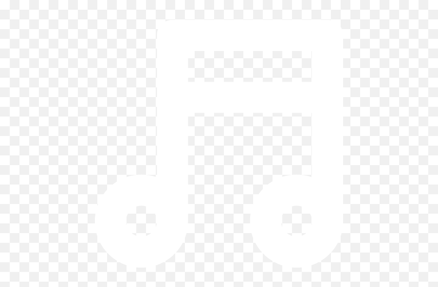 White Music Note Icon - White Music Symbol Png Emoji,Music Note Emoticon