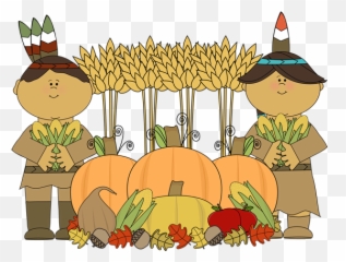 Native American Thanksgiving Clipart - Pilgrims And Indians Clipart Emoji,Native American Emoji