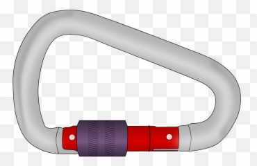 Carabiner Screw Lock Climbing Sport - Vector Free Emoji