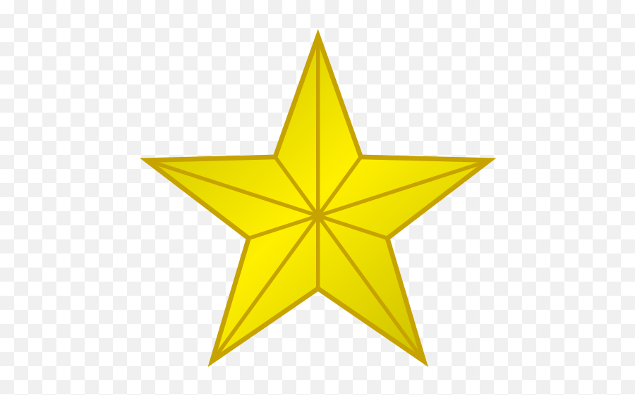 1 Golden Star - El Paso Star Logo Emoji,Gold Star Emoticon