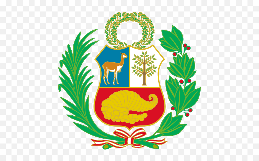 Escudo De Armas Del Perú - Peru Flag Symbol Emoji,Peru Flag Emoji