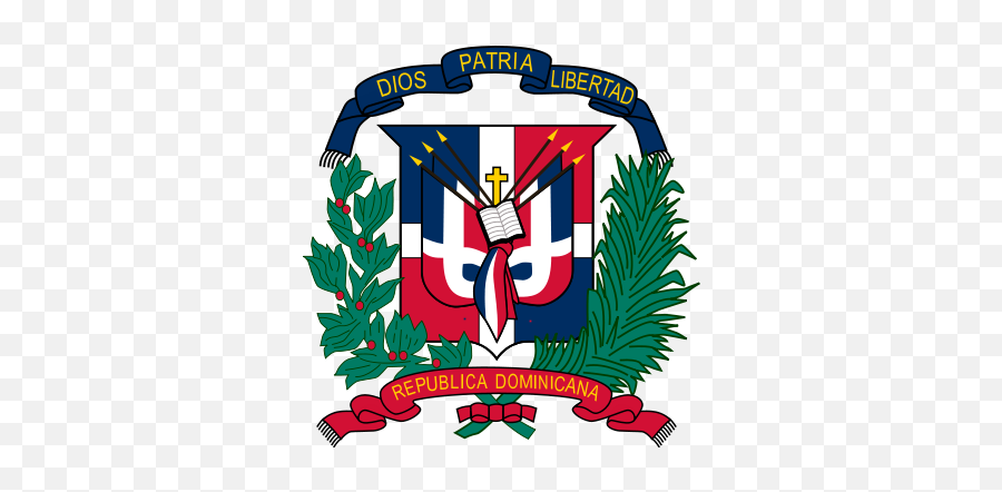 Dominican Flag Shield - Dominican Republic Flag Middle Emoji,Dominican Flag Emoji