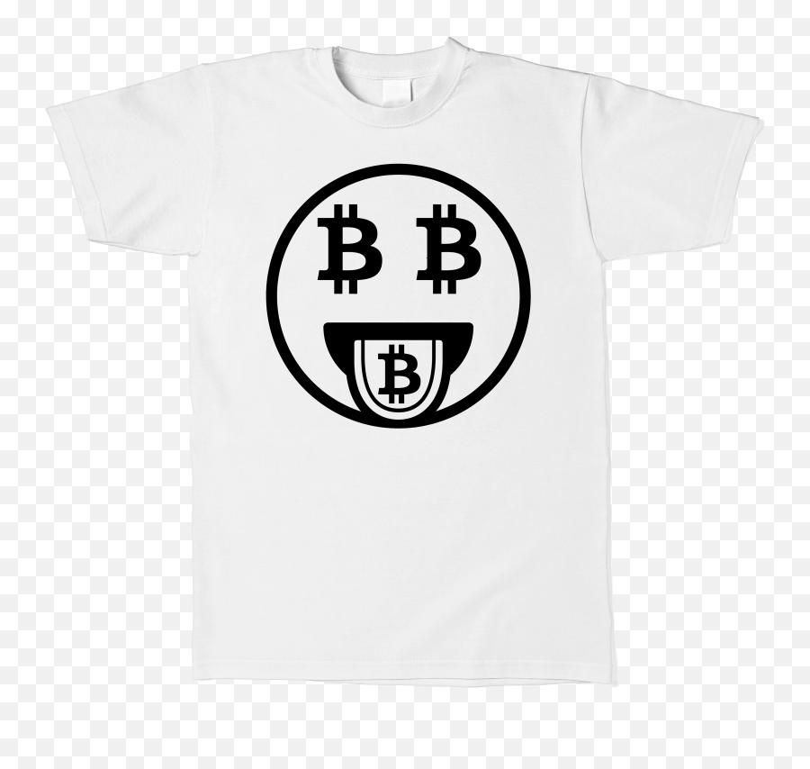 Emoji T Shirt Criptodivisa Bitcoin,White Emoji Shirt