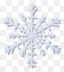 Snowflake Flake Shape - Transparent Background Silver Png Emoji