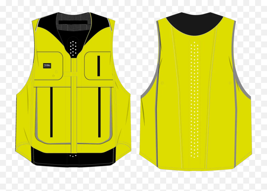 Airbag Cycling Vest Debuts At Consumer - Sweater Vest Emoji,Cyclist Emoji