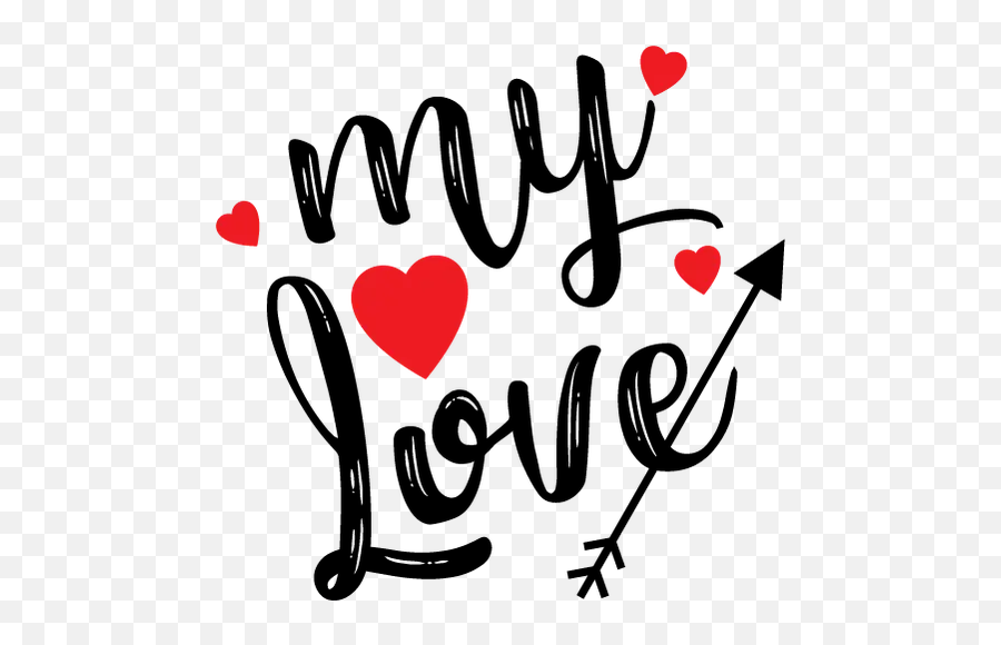 Kiss Whatsapp Stickers - My Love In Words Emoji,Love You Emoji