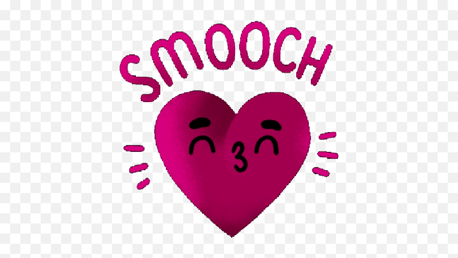 Smooch Heart Kiss - Sticker By Chloe Riot Heart Emoji,Smooch Emoji