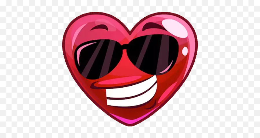 Heart Emoji Stickers For Whatsapp - Cool Herz Smiley,2 Heart Emoji