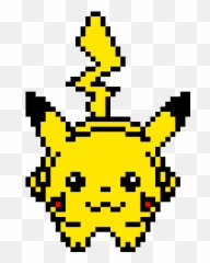 Pikachu - Pikachu Pixel Art Emoji,Pikachu Emoticon