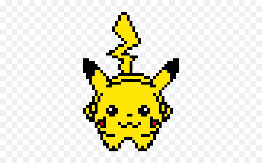 Pikachu - Pikachu Pixel Art Emoji,Pikachu Emoticon