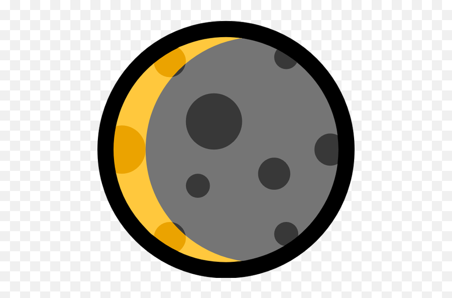Windows Waning Crescent Moon - Dot Emoji,Crescent Moon Emoji