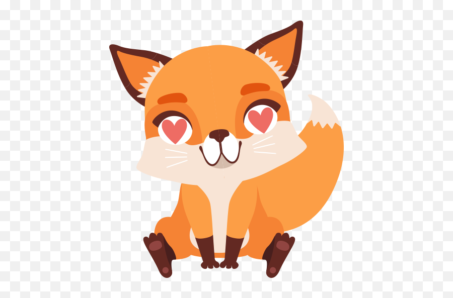 Cute Little Fox Stickers - Wastickerapps Apps En Google Play Happy Emoji,Fox Emojis