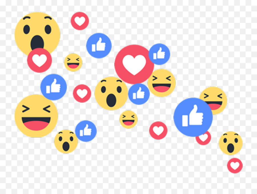 Facebook Emojis Stickers - Facebook Live Reactions Png,Emojis Facebook