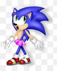 cartoon - Clip Art Library Sonic Mujer Silueta Png Emoji