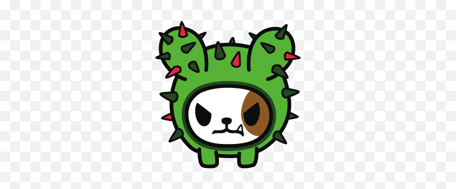 Cactus Friends - Tokidoki Dog Emoji,Ninja Star Emoji