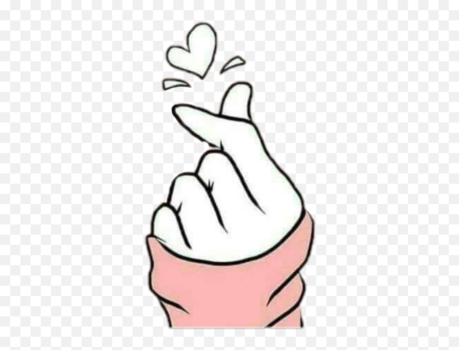 Coração Coracao Heart Kpop Coreano Cute - Love Sign In Korea Emoji,Korean Heart Emoji