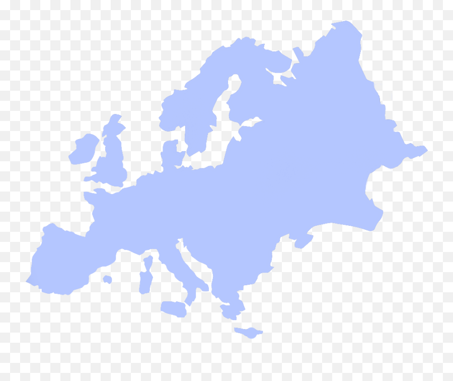 Europe - European Union Black Map Emoji,Map Emoji