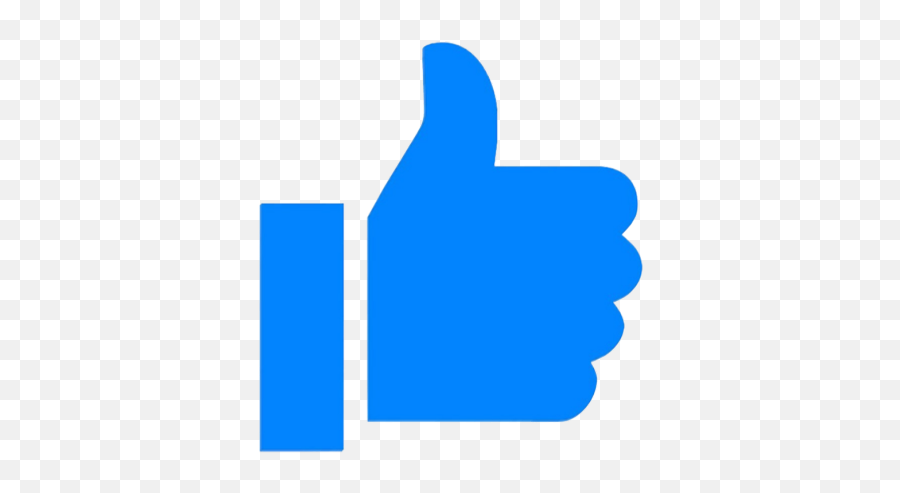 Facebook Like Love React Blue Emoji - Messenger Thumbs Up Png,Like Emoji Png