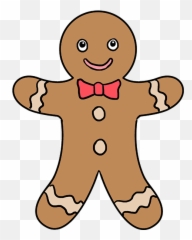 Gingerbread Man Clip Art Free Clipart - Gingerbread Clipart Emoji ...